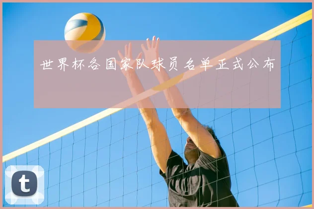 世界杯各国家队球员名单正式公布
